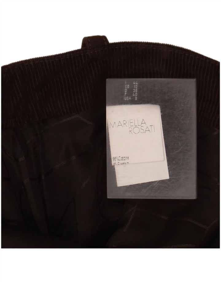 MARIELLA ROSATI Womens Maxi Corduroy Skirt UK 12 Medium W32  Brown Cotton