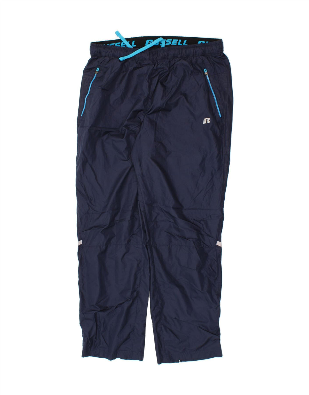 RUSSELL ATHLETIC Mens Tracksuit Trousers Large  Navy Blue Polyester Vintage Russell Athletic and Second-Hand Russell Athletic from Messina Hembry 