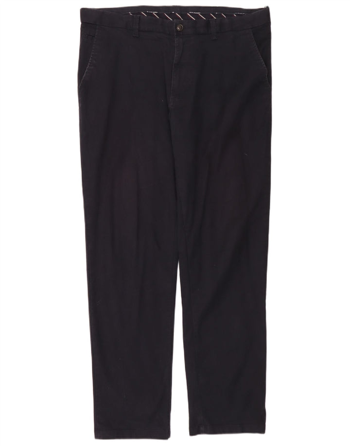 Marks & Spencer Mens Blue Harbour Slim Chino Trousers W38 L33 Navy Blue
