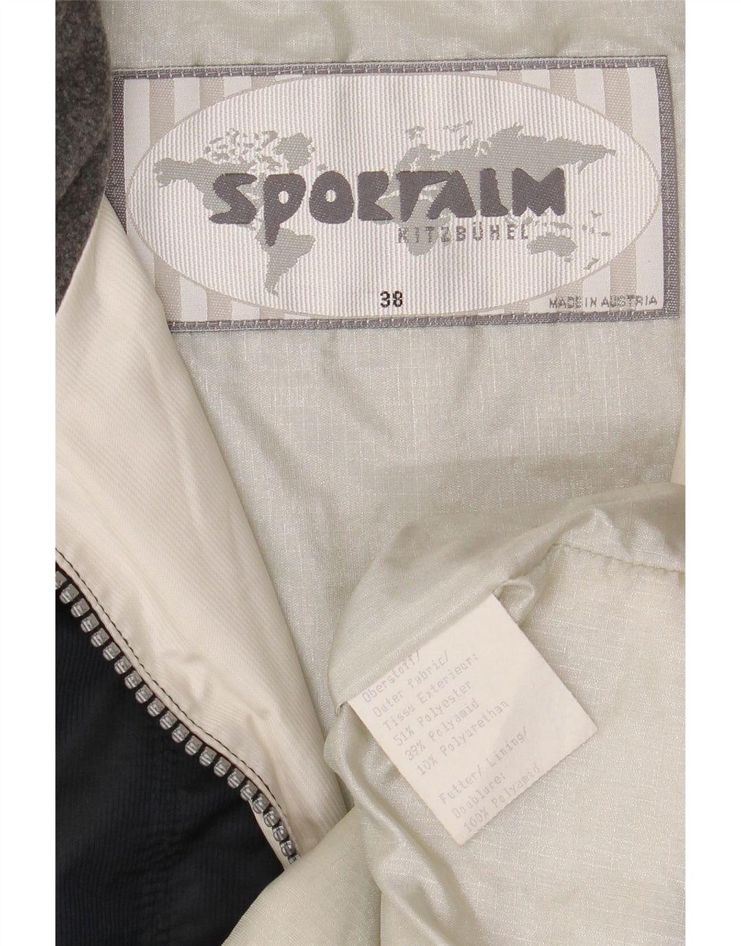 Sportalm Mens Graphic Ski Jacket EU 38 Medium Navy Blue Colourblock