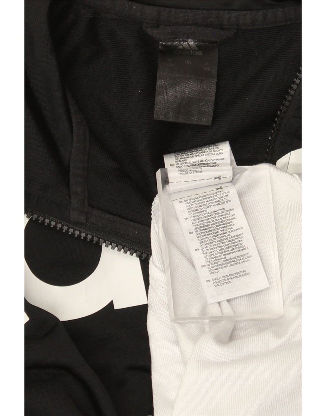 Adidas Mens Graphic Tracksuit Top Jacket UK 42/44 Large Black Colourblock