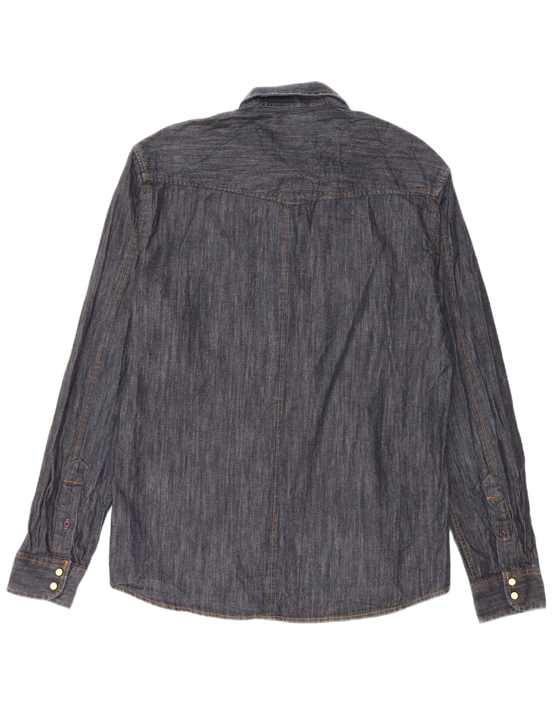 Jack & Jones Mens Denim Shirt XL Navy Blue Cotton Classic