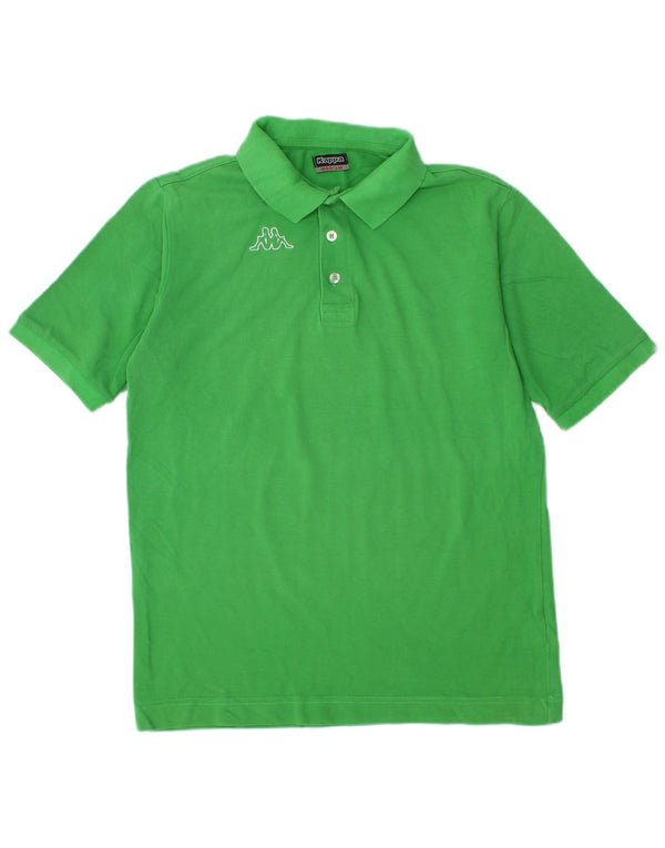 KAPPA Mens Polo Shirt Medium Green Cotton