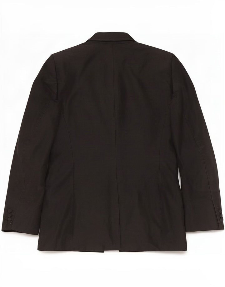 Aspesi Womens Double Breasted Blazer Jacket IT 42 Medium Black Wool