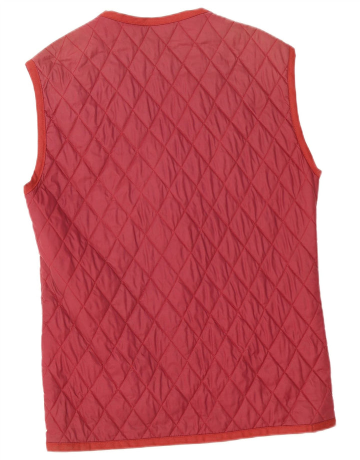 Brugi Mens Quilted Gilet UK 38 Medium Red Polyamide