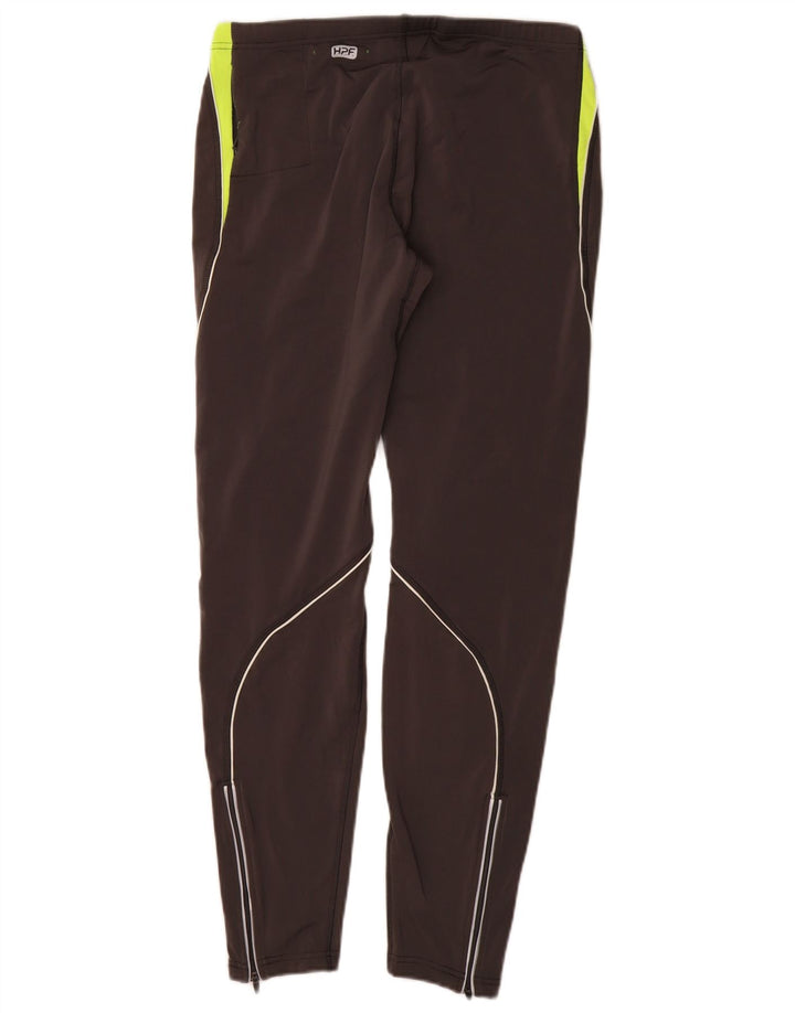 Asics Mens Leggings Large Grey Polyester