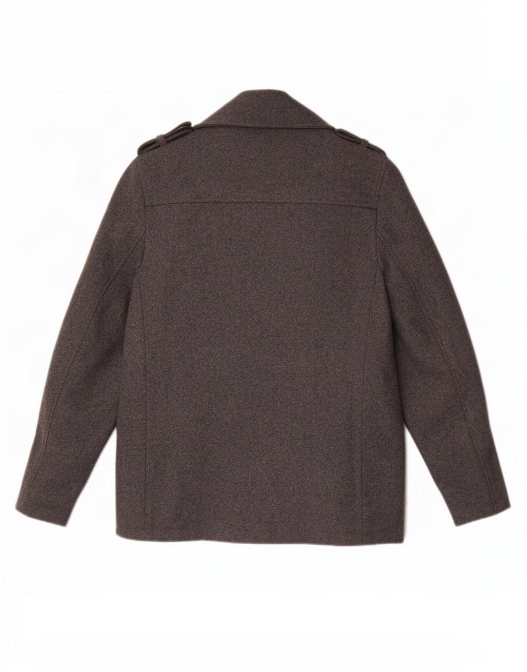 John Rocha Mens Pea Coat UK 38 Medium Grey Wool