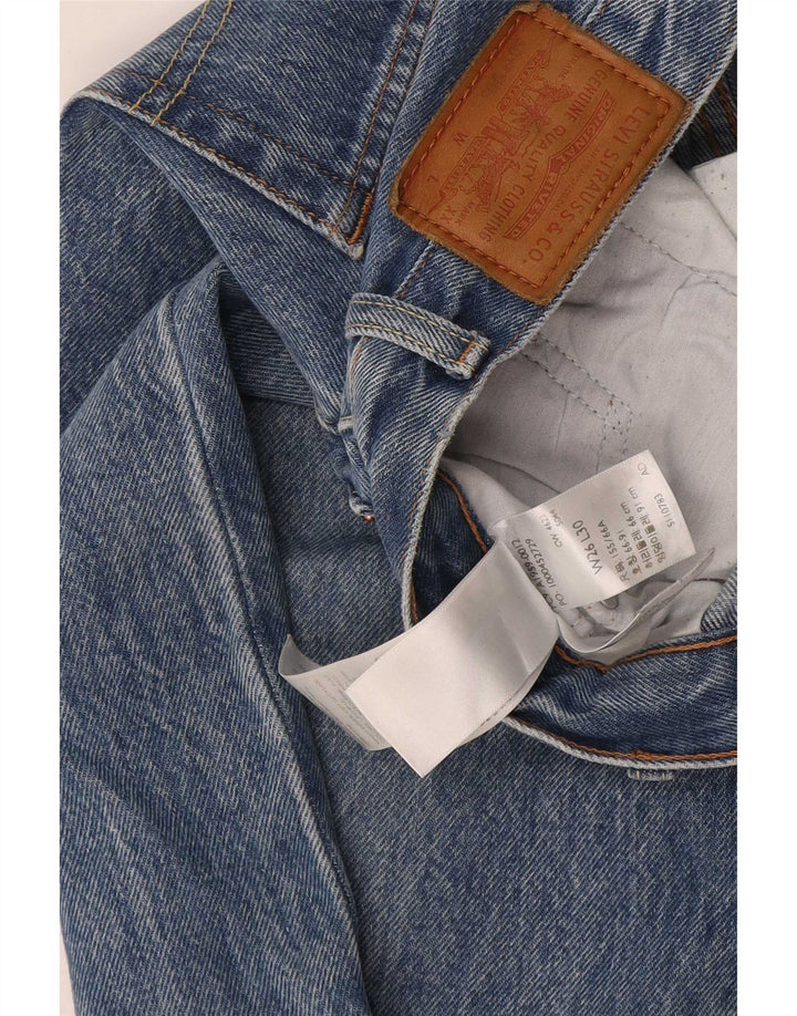 Levi's Mens Straight Jeans W26 L30 Blue Cotton