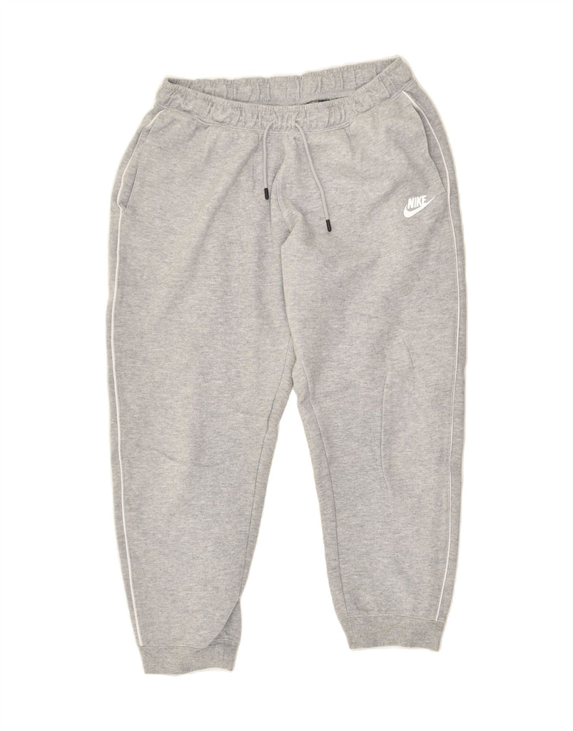 NIKE Boys Tracksuit Trousers Joggers 9-10 Years Medium Grey Cotton | Vintage Nike | Thrift | Second-Hand Nike | Used Clothing | Messina Hembry 