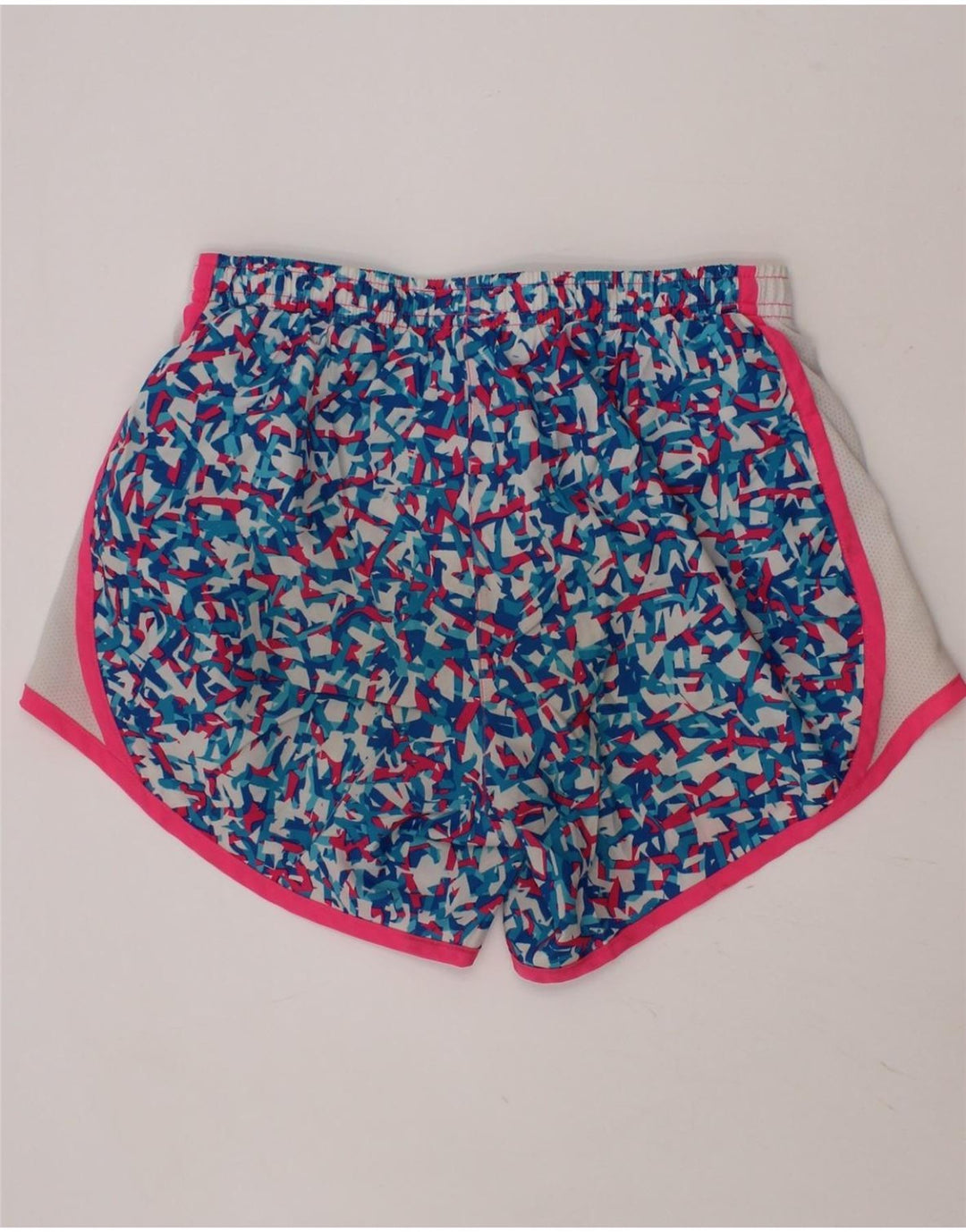 NIKE Boys Dri Fit Sport Shorts 12-13 Years Large Blue Geometric Polyester Vintage Nike and Second-Hand Nike from Messina Hembry 