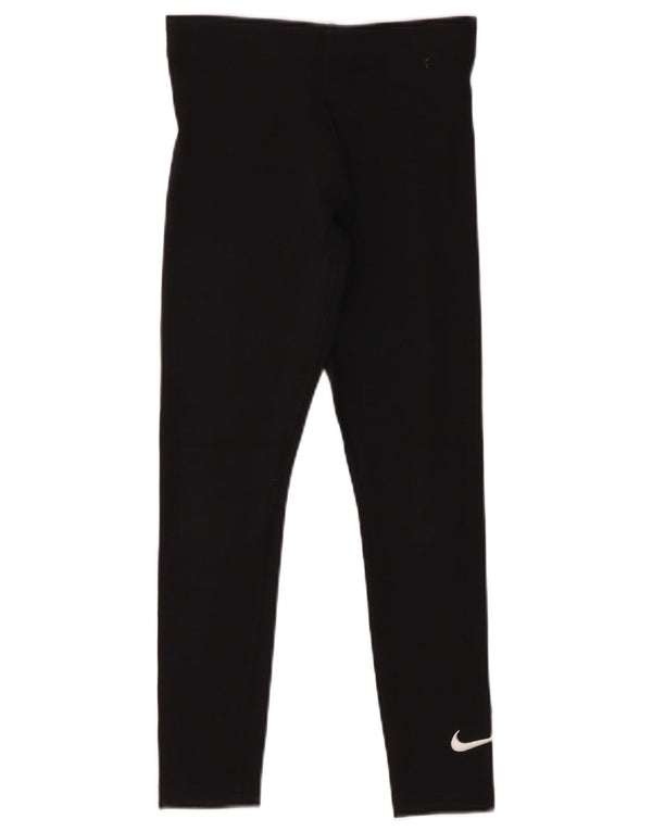 Nike Girls Leggings 10-11 Years Medium Black