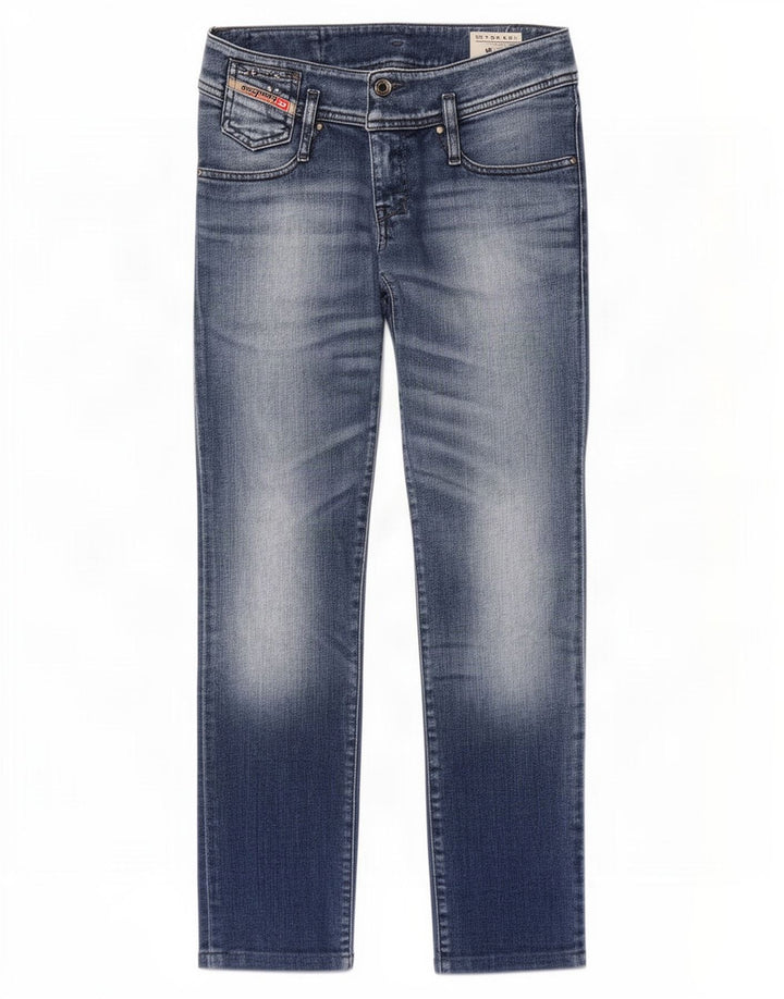 Diesel Womens Matic Slim Jeans W26 L28 Blue Cotton