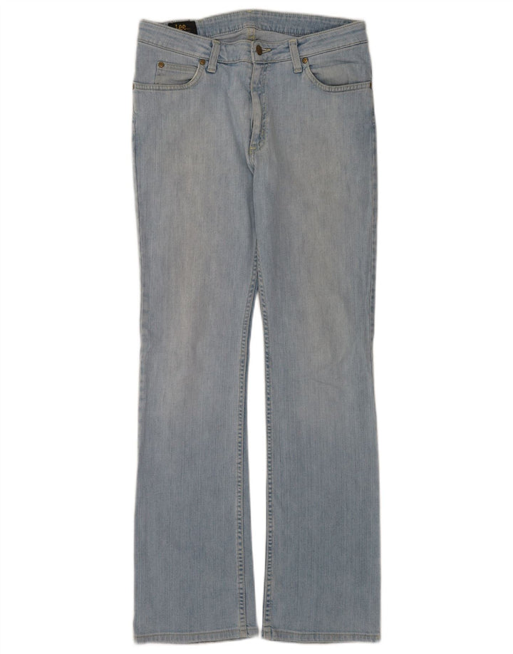 Lee Womens Cameron Straight Jeans W32 L33 Blue Cotton