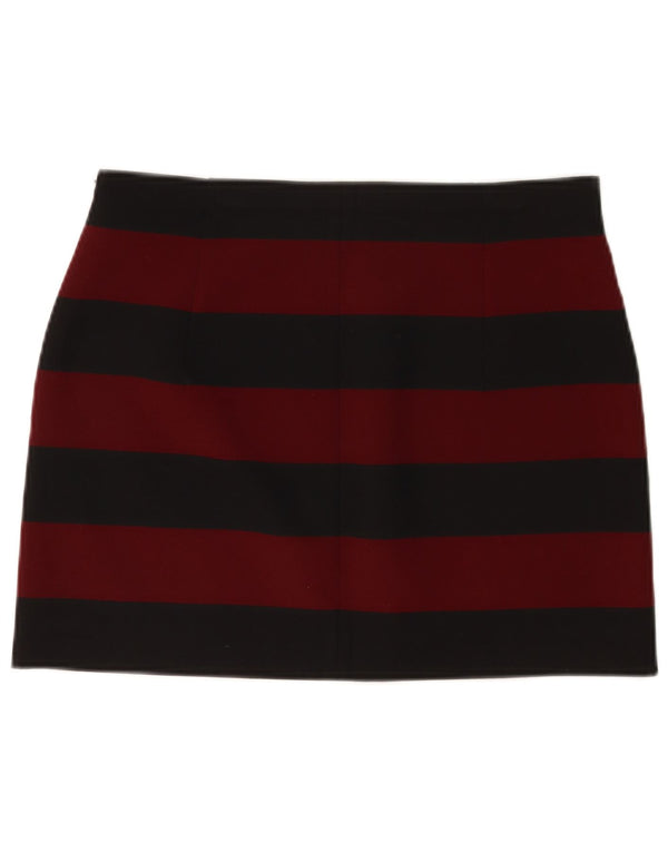 Zara Womens Mini Skirt Large W30  Black Striped