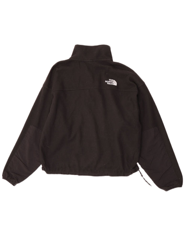 The North Face Womens Oversized Zip Neck Fleece Jumper UK 10 Small Black
