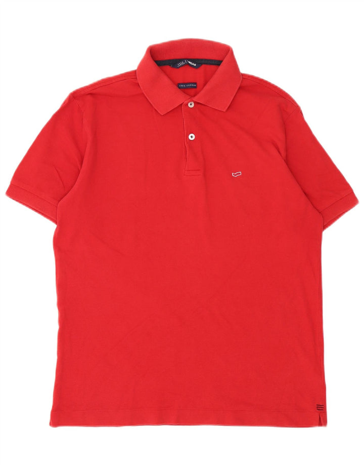 Gas Mens Polo Shirt Medium Red Cotton
