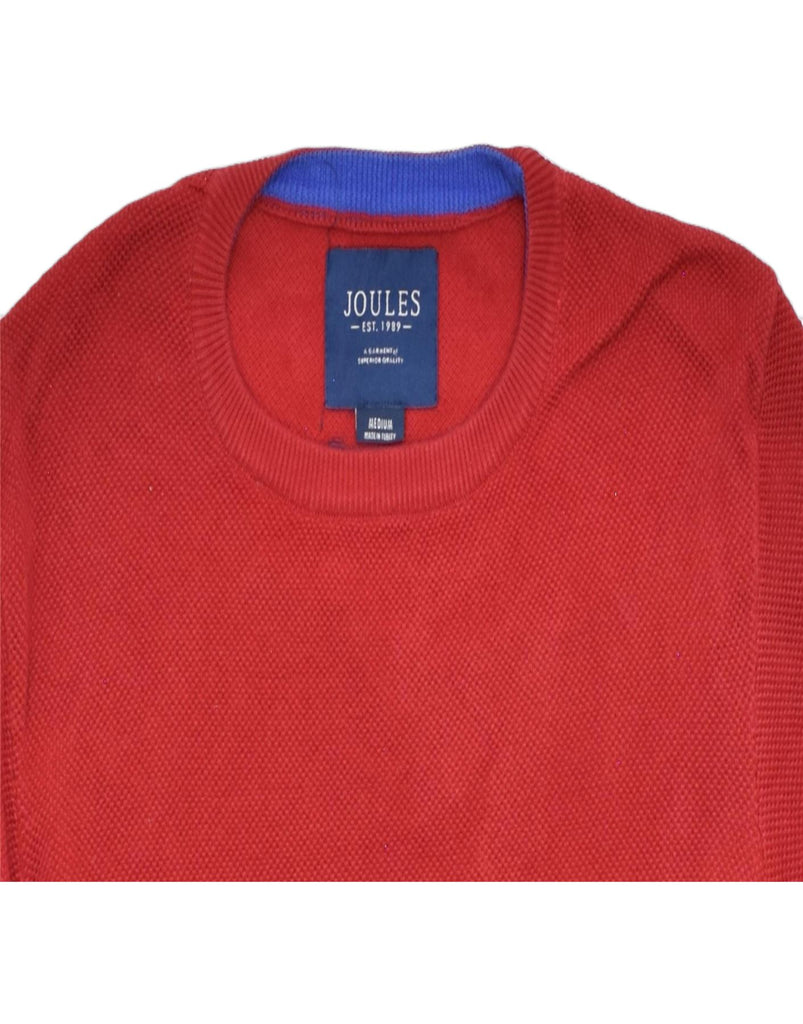 JOULES Mens Crew Neck Jumper Sweater Medium Red Cotton | Vintage | Thrift | Second-Hand | Used Clothing | Messina Hembry 