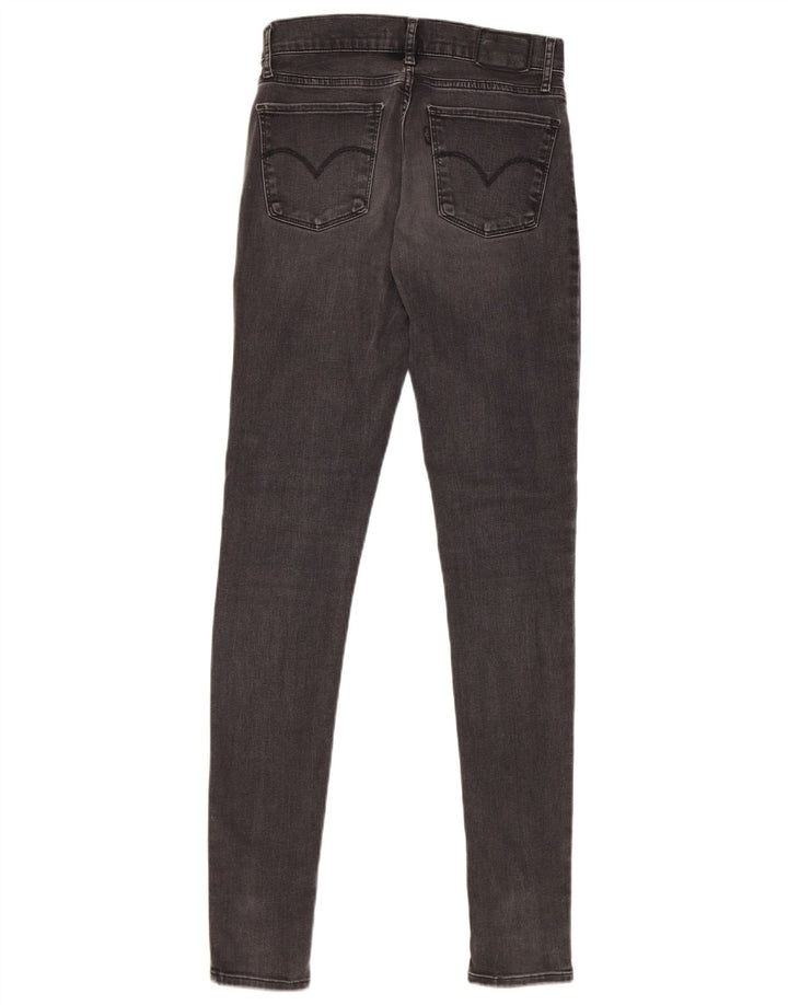 Levi's Womens 710 Super Skinny Jeans W26 L32 Grey Cotton