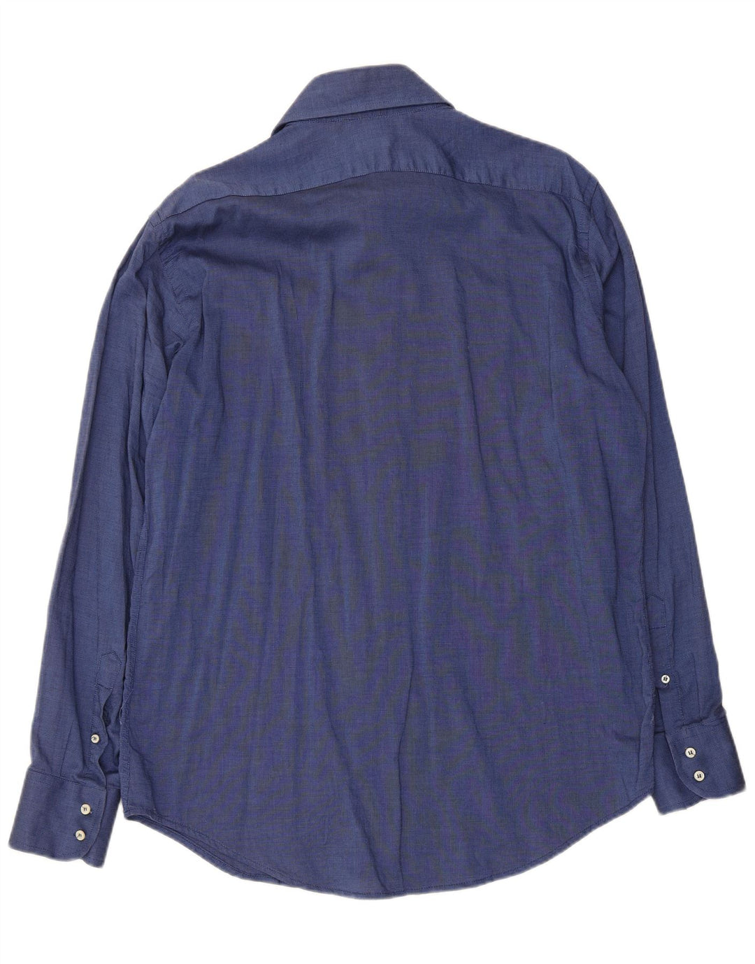 Benetton Mens Shirt XL Navy Blue Cotton