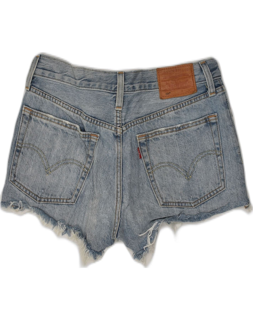 LEVI'S Womens 501 Denim Shorts W28 Medium Blue Cotton | Vintage Levi's | Thrift | Second-Hand Levi's | Used Clothing | Messina Hembry 