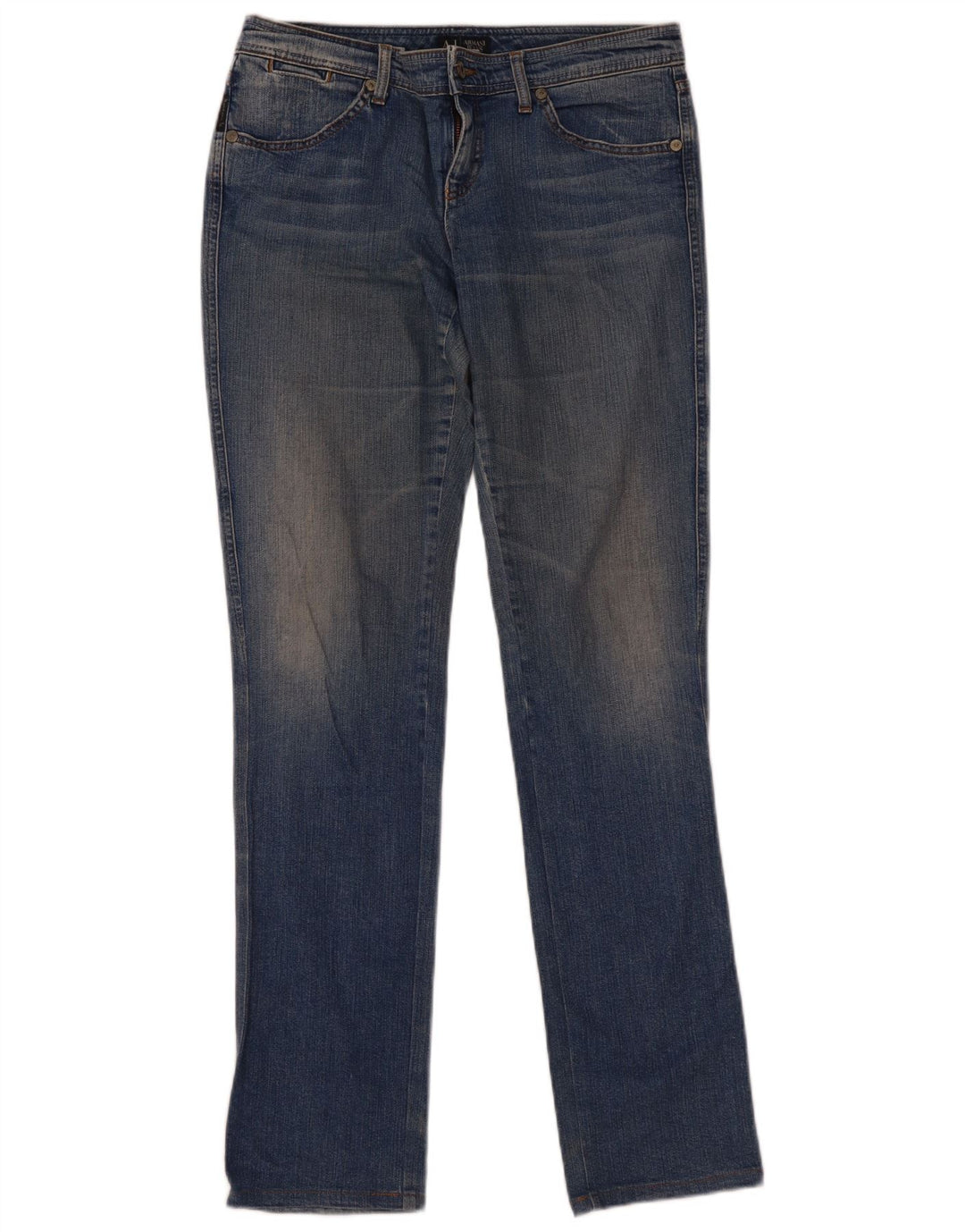 Armani Womens Slim Jeans W30 L33 Blue Cotton