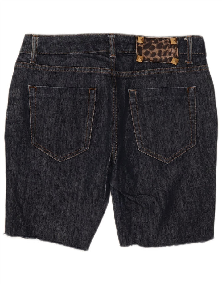 Zara Womens Denim Shorts EU 40 Medium W30  Navy Blue Cotton
