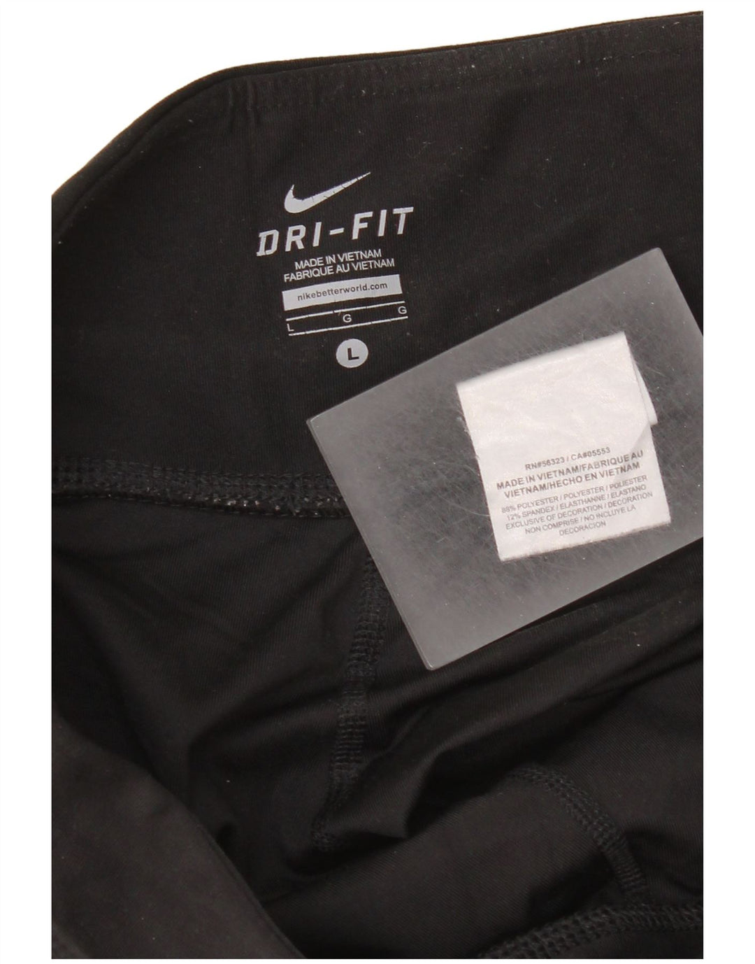 Nike Womens Dri Fit Bermuda Sport Shorts UK 16 Large  Black Polyester
