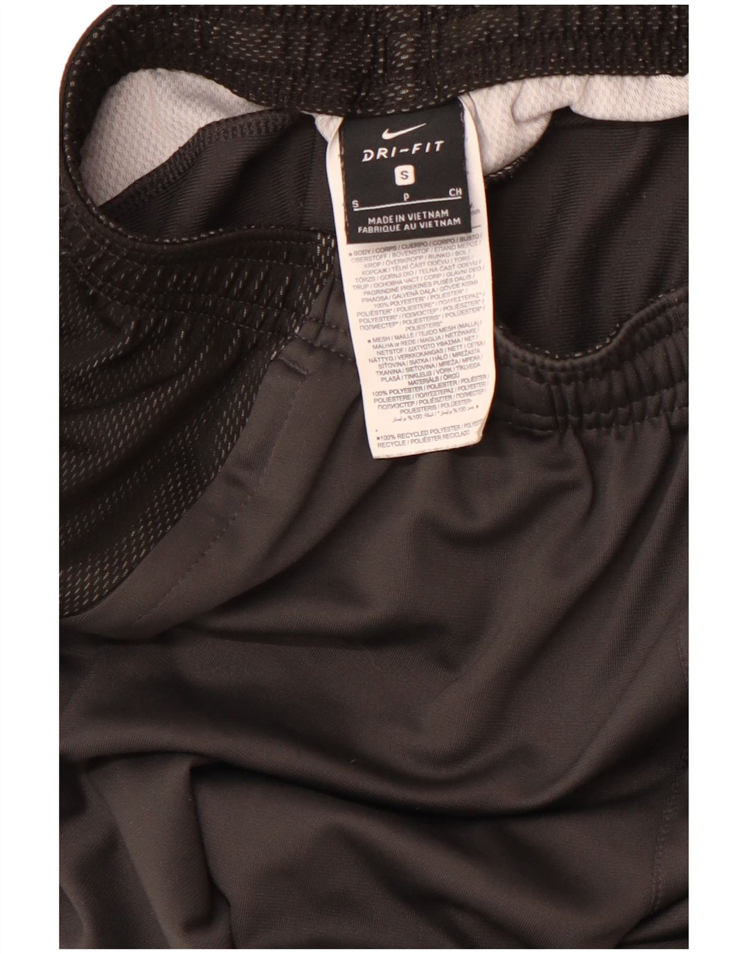 NIKE Mens Dri Fit Tracksuit Trousers Small Black Polyester