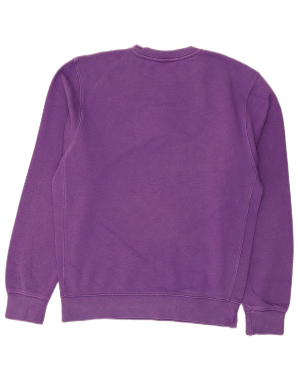 Nike Mens Graphic Regular Fit Sweatshirt Jumper XS Purple Cotton