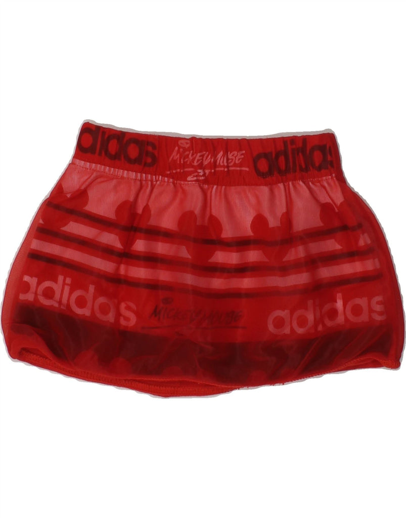 ADIDAS Baby Girls Graphic Mini Skirt 3-6 Months W15 Red Nylon | Vintage Adidas | Thrift | Second-Hand Adidas | Used Clothing | Messina Hembry 