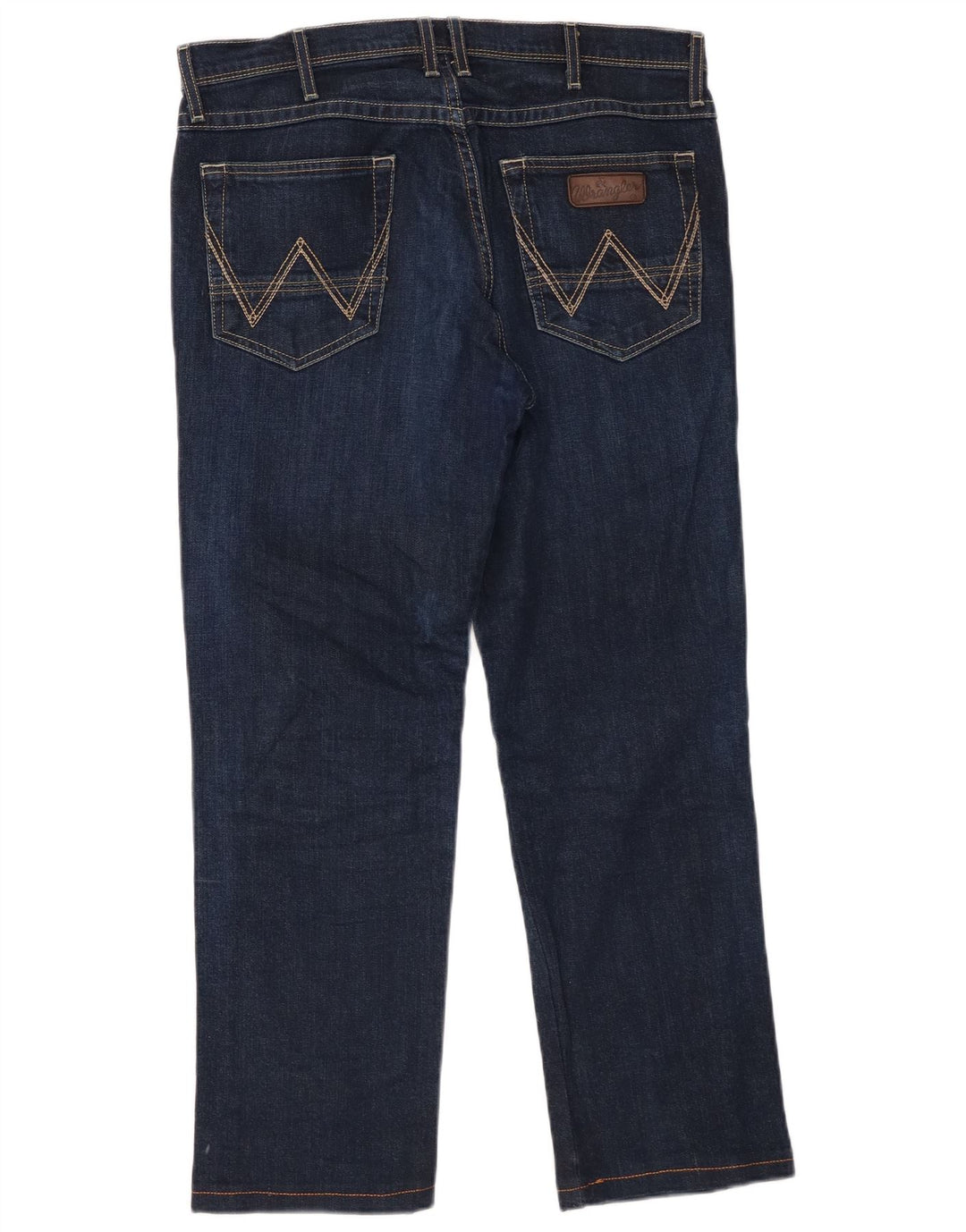 WRANGLER Mens Roxboro Straight Jeans W32 L34 Blue Cotton