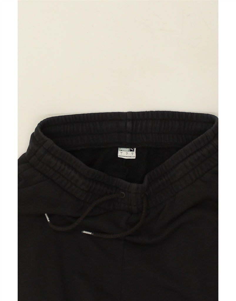 PUMA Mens Tracksuit Trousers Small Black | Vintage Puma | Thrift | Second-Hand Puma | Used Clothing | Messina Hembry 