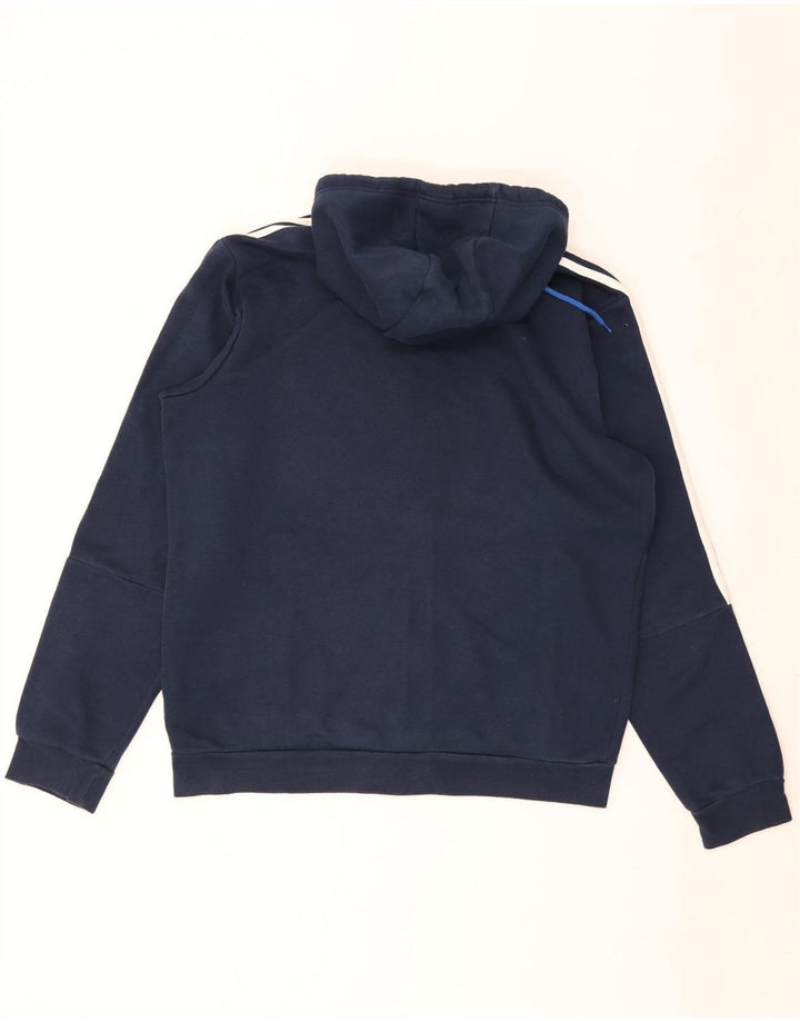 Adidas Mens Zip Hoodie Sweater Large Navy Blue