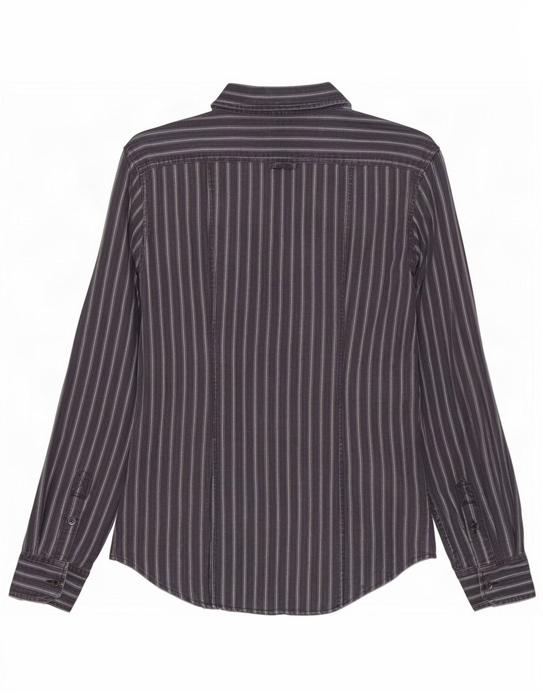 Dolce & Gabbana Mens Regular Fit Shirt IT 48 Medium Navy Blue Striped