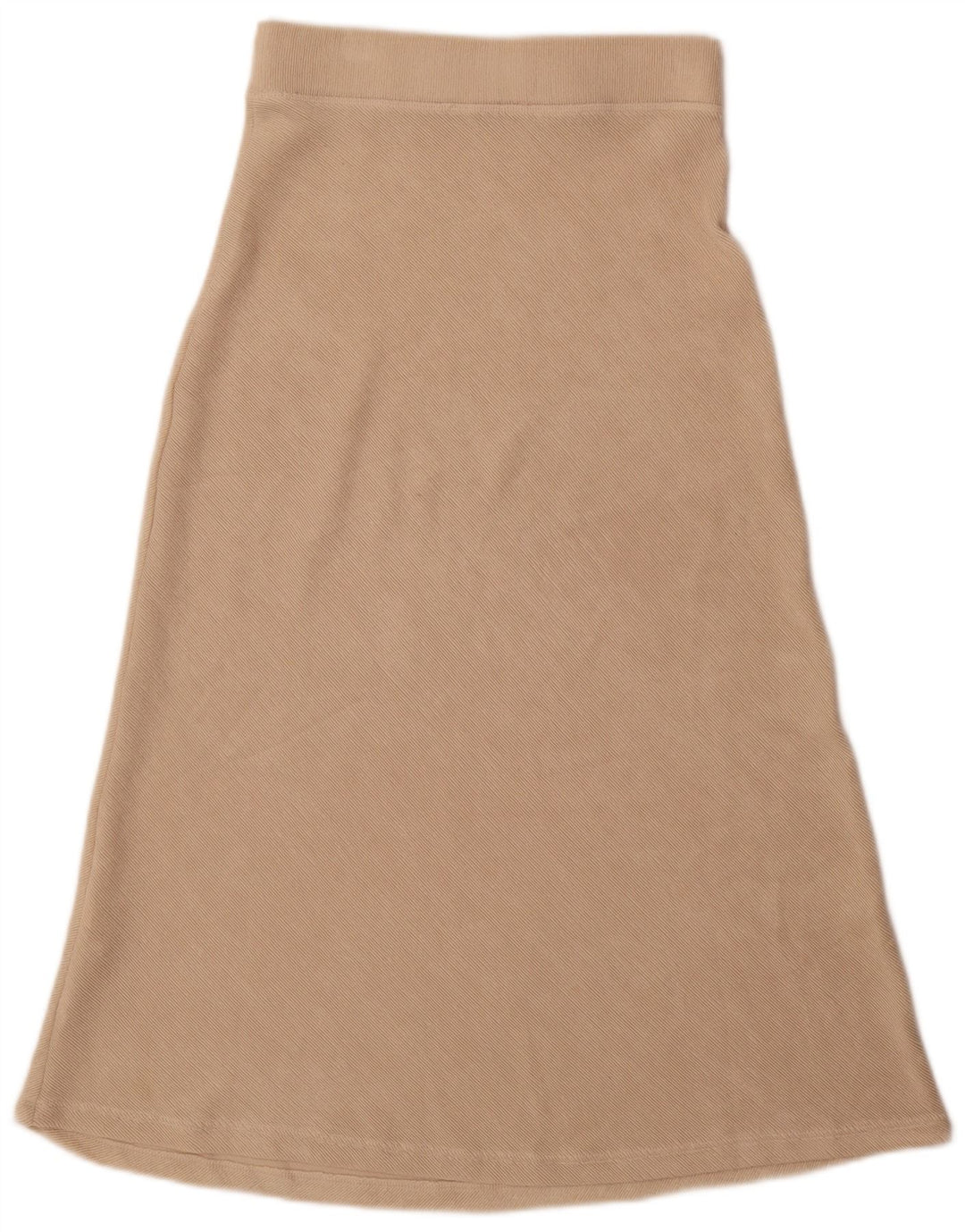 Zara Womens High Waist A-Line Skirt Medium W28  Beige Polyester