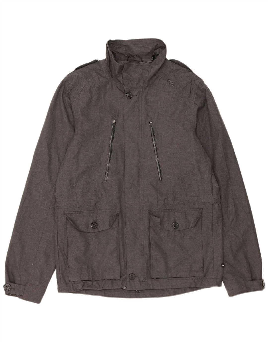 O'Neill Mens Military Utility Jacket UK 38 Medium Grey Polyester