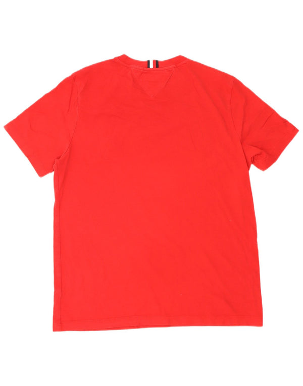 Tommy Hilfiger Mens Regular Fit T-Shirt Top Medium Red