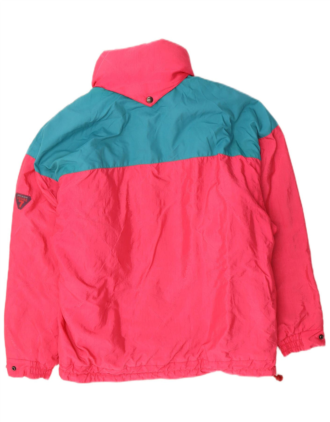 Degre 7 Womens Oversized Ski Jacket IT 44 Medium Pink Colourblock Polyamide