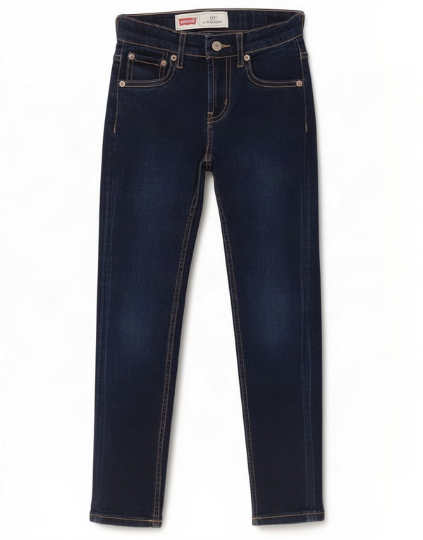 Levi's Boys 519 Extreme Skinny Jeans 7-8 Years W24 L22 Navy Blue Cotton