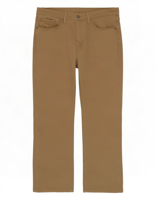 Levi's Mens 514 Straight Casual Trousers W36 L29 Beige Cotton