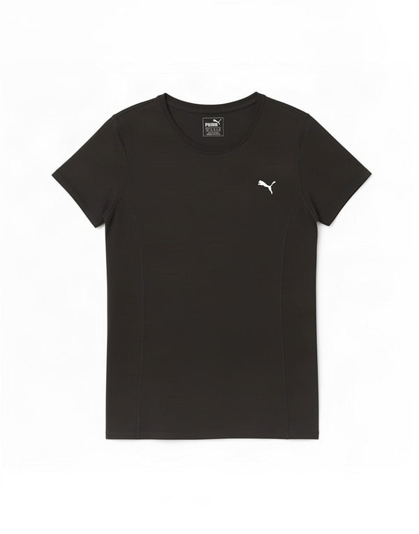 Puma Womens T-Shirt Top UK 10 Small Black Polyester