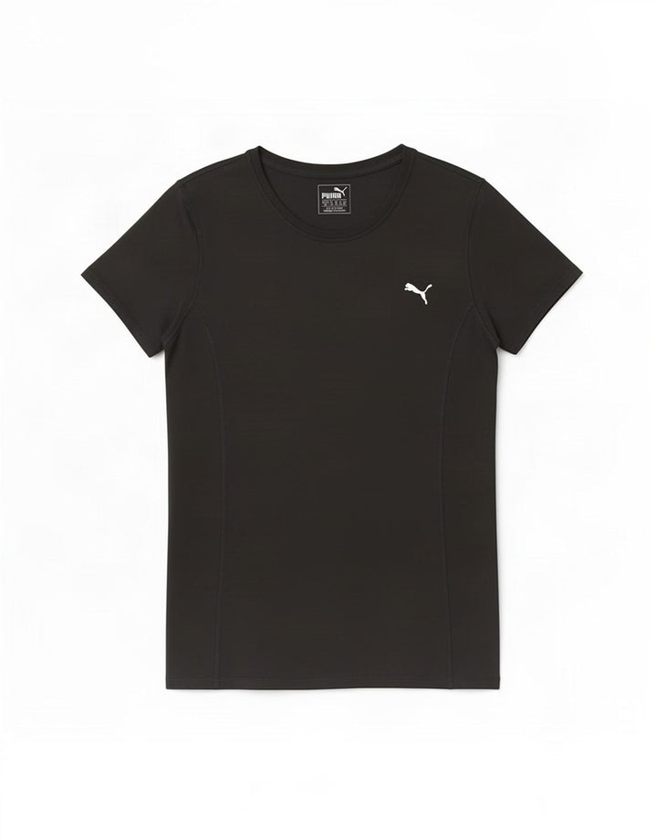 Puma Womens T-Shirt Top UK 10 Small Black Polyester