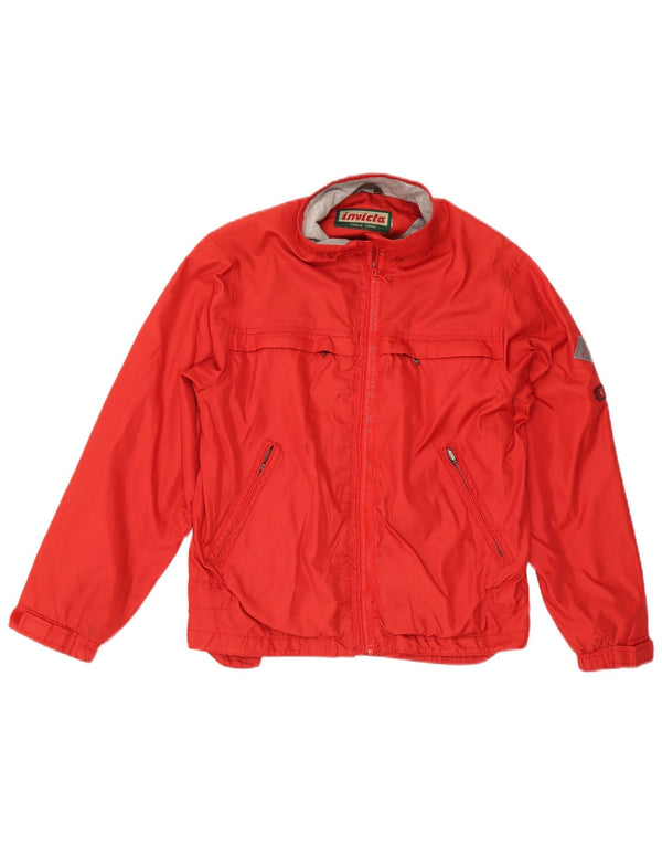 Invicta Mens Windbreaker Jacket UK 36 Small Red Polyamide