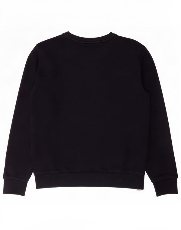 Calvin Klein Jeans Womens Graphic Sweatshirt Jumper UK 14 Medium Navy Blue