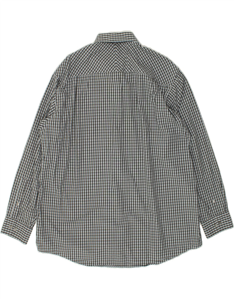 CALVIN KLEIN Mens Shirt Size 17 1/2 XL Grey Check Cotton | Vintage Calvin Klein | Thrift | Second-Hand Calvin Klein | Used Clothing | Messina Hembry 
