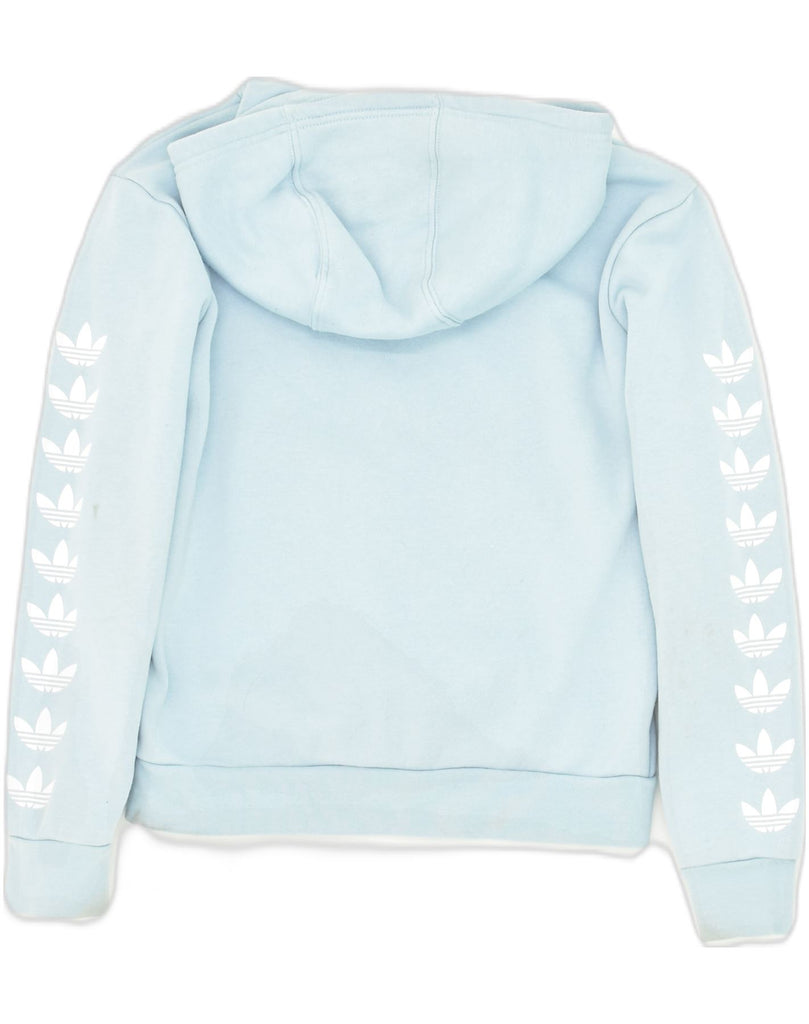 ADIDAS Boys Hoodie Jumper 9-10 Years Blue Cotton | Vintage Adidas | Thrift | Second-Hand Adidas | Used Clothing | Messina Hembry 