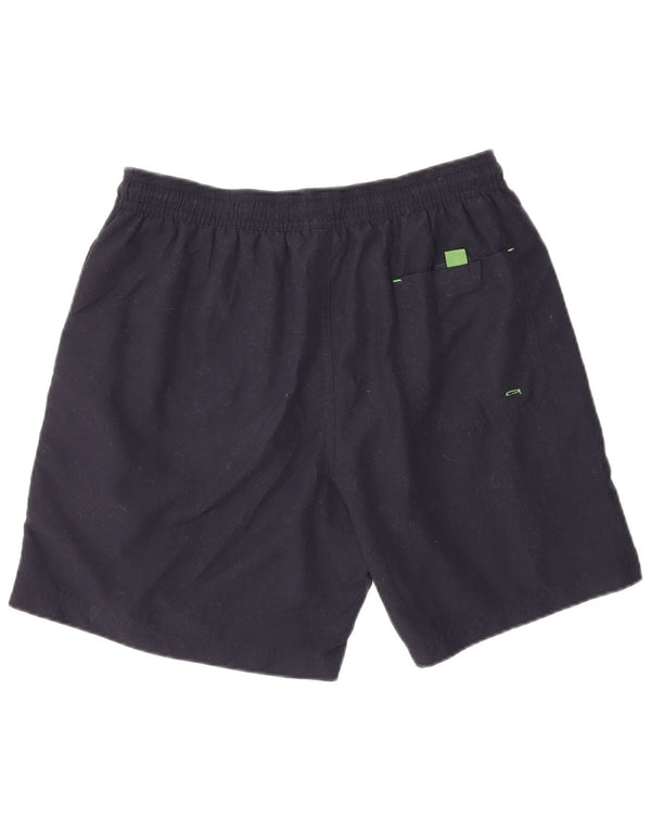 Marks & Spencer Mens Swimming Shorts Medium Navy Blue Polyester