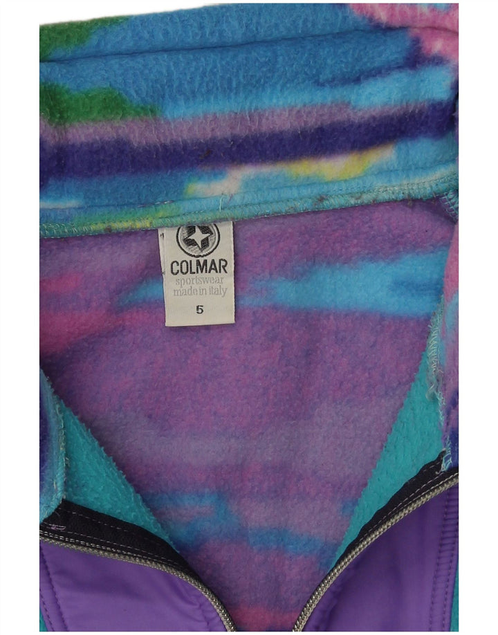 Colmar Mens Zip Neck Fleece Jumper XL Multicoloured Colourblock Polyester