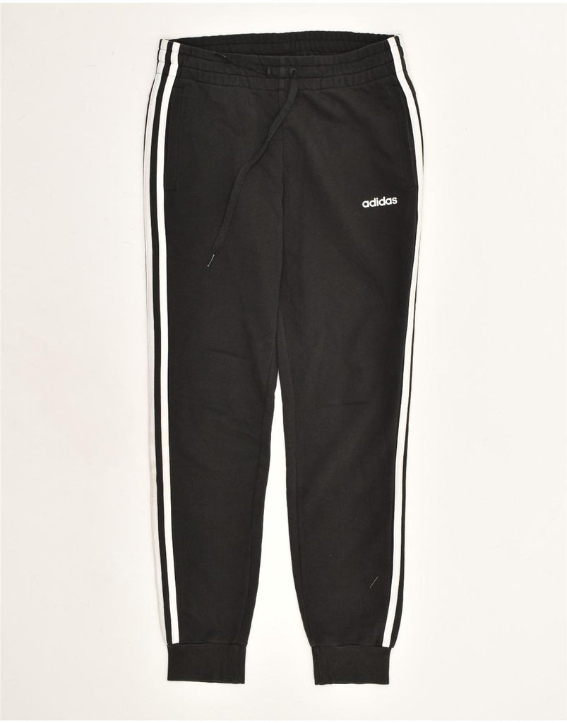 ADIDAS Womens Tracksuit Trousers Joggers UK 8/10 Small Black Cotton | Vintage Adidas | Thrift | Second-Hand Adidas | Used Clothing | Messina Hembry 