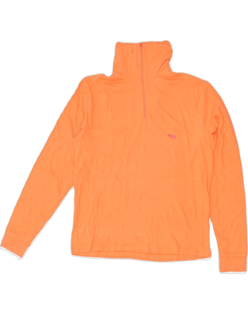 FILA Womens Top Long Sleeve IT 48 XL Orange Cotton | Vintage | Thrift | Second-Hand | Used Clothing | Messina Hembry 